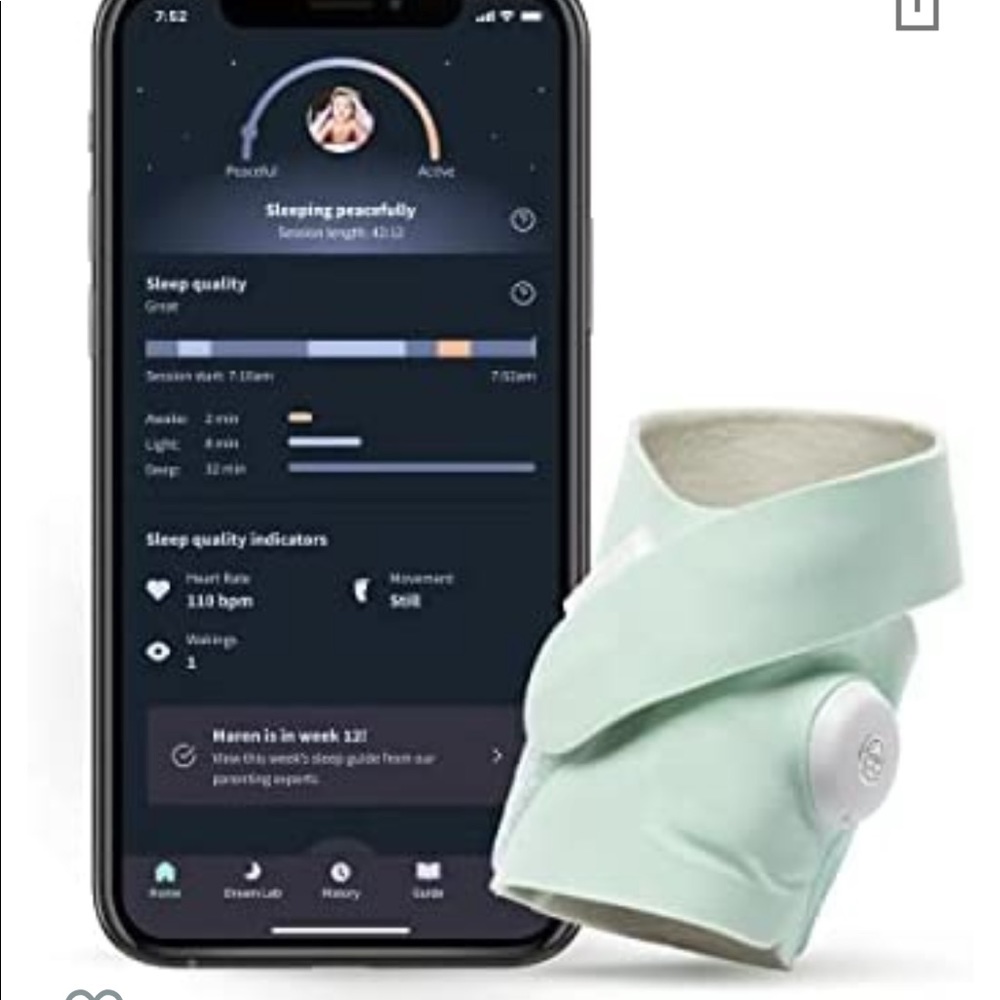 Owlet Dream Sock Baby Sleep Monitor